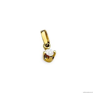 Zawieszka Z0034 Diament 0,10ct żółte złoto