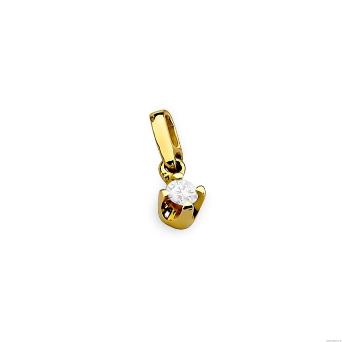 Zawieszka Z0034 Diament 0,10ct żółte złoto