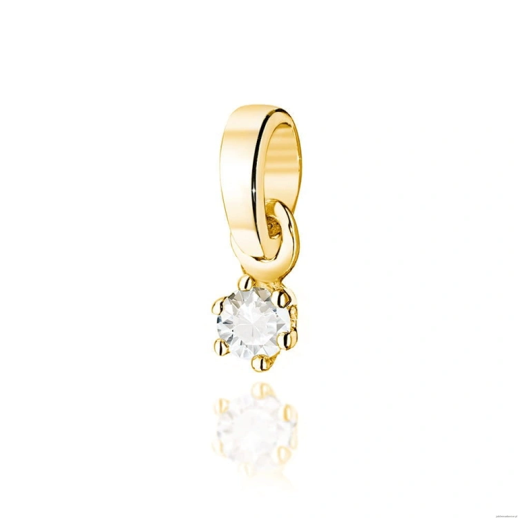 Zawieszka Z0501 Diament 0,04ct żółte złoto