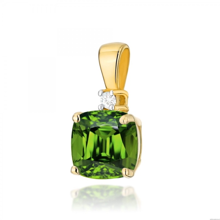 Zawieszka Z003 Oliwin 1,00ct żółte złoto