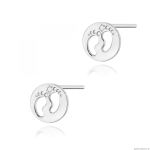 Kolczyki K0047 z diamentami białe złoto