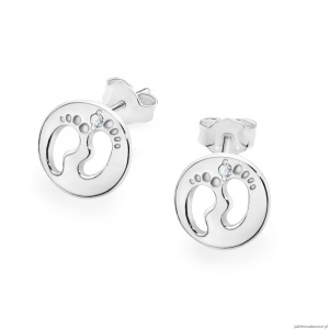 Kolczyki K0047 z diamentami białe złoto