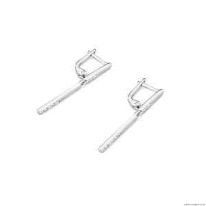 Kolczyki K0025 z diamentami białe złoto