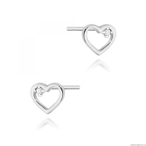 Kolczyki K0079 Diament 2 x 0,005ct białe złoto