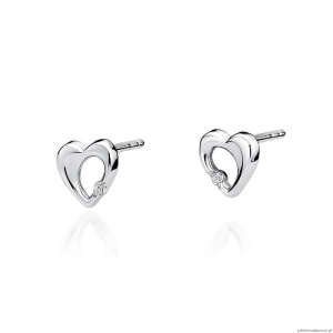 Kolczyki K0020 Diament 2 x 0,0086ct białe złoto