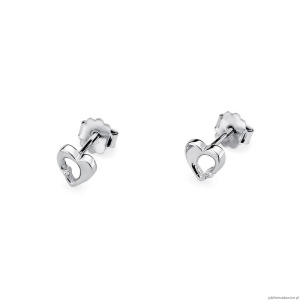 Kolczyki K0020 Diament 2 x 0,0086ct białe złoto