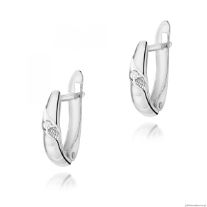 Kolczyki K0012 Diament 2 x 0,02ct białe złoto