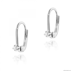 Kolczyki K0057 Diament 2 x 0,03ct białe złoto