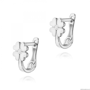 Kolczyki K0060 Diament 2 x 0,03ct białe złoto