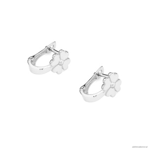 Kolczyki K0060 Diament 2 x 0,03ct białe złoto