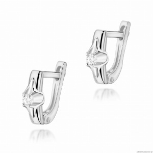 Kolczyki KO088 Diament 2 x 0,04ct białe złoto