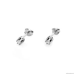 Kolczyki K0032 Diament 2 x 0,10ct białe złoto