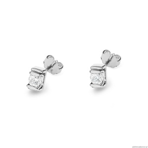 Kolczyki K0343 Diament 2 x 0,10ct białe złoto