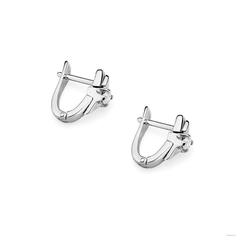 Kolczyki K0088 Diament 2 x 0,10ct białe złoto