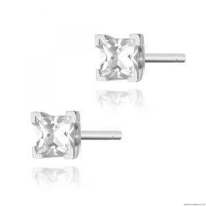 Kolczyki K0037 Diament 2 x 0,15ct białe złoto
