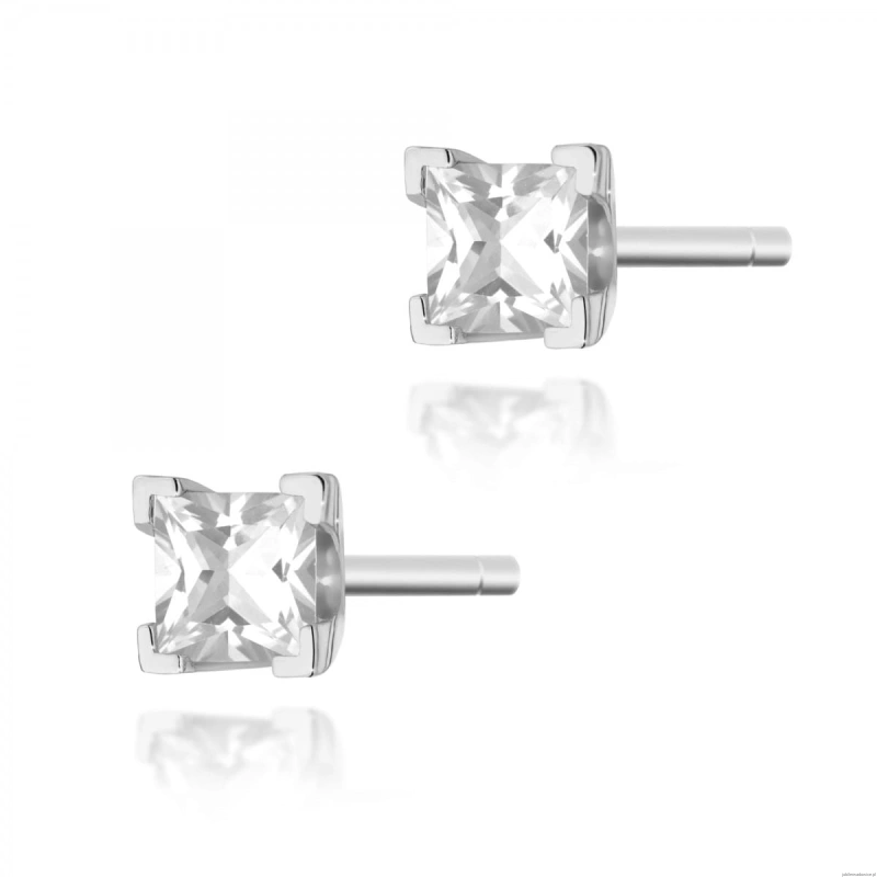 Kolczyki K0037 Diament 2 x 0,15ct białe złoto
