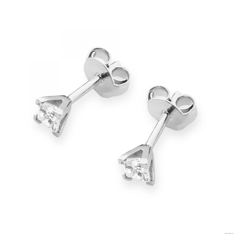 Kolczyki K0037 Diament 2 x 0,15ct białe złoto