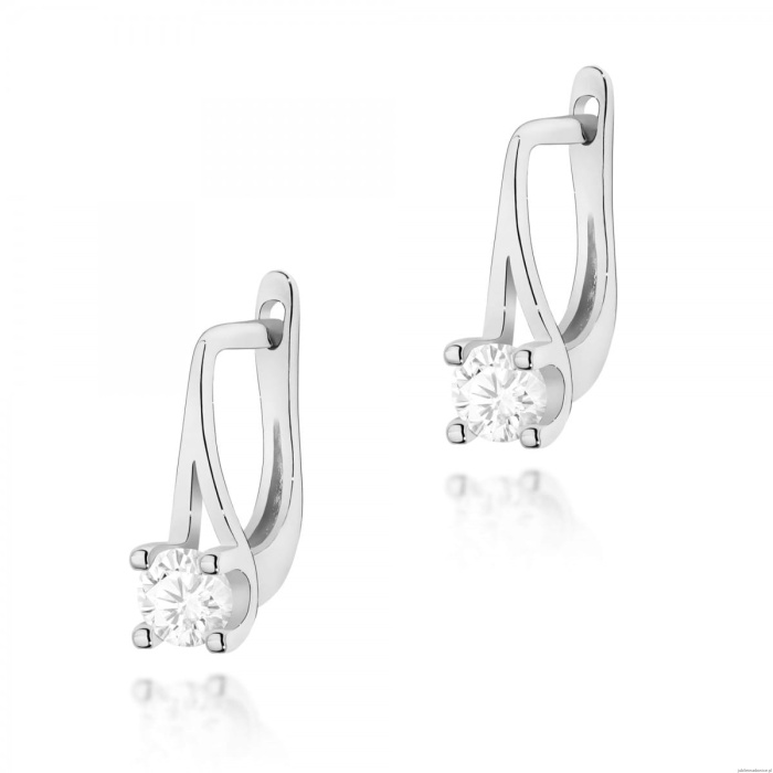 Kolczyki K0381 Diament 2 x 0,20ct białe złoto