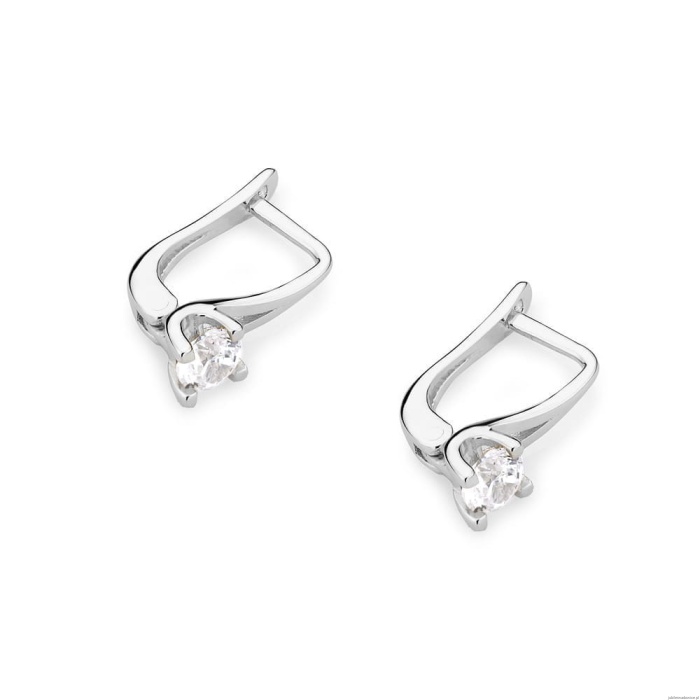 Kolczyki K0381 Diament 2 x 0,20ct białe złoto