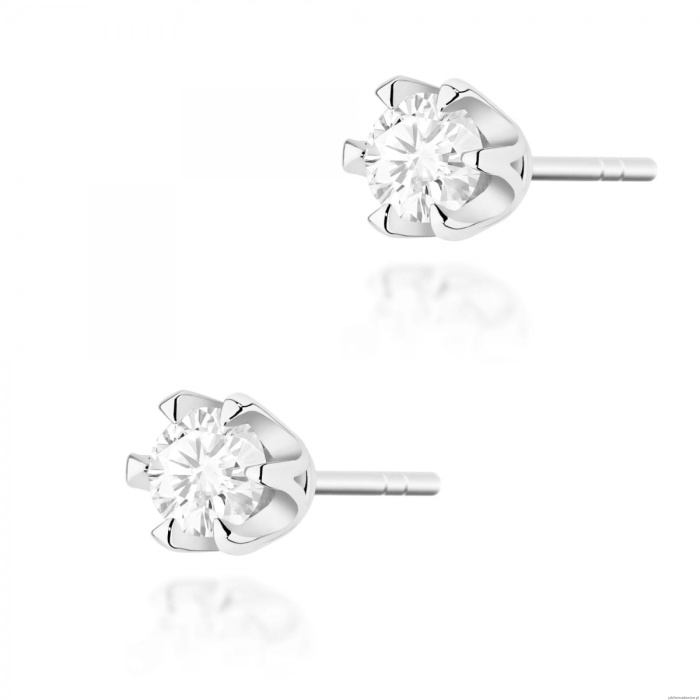 Kolczyki K0220 Diament 2 x 0,30ct białe złoto