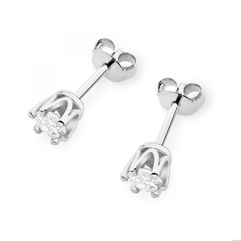 Kolczyki K0220 Diament 2 x 0,30ct białe złoto