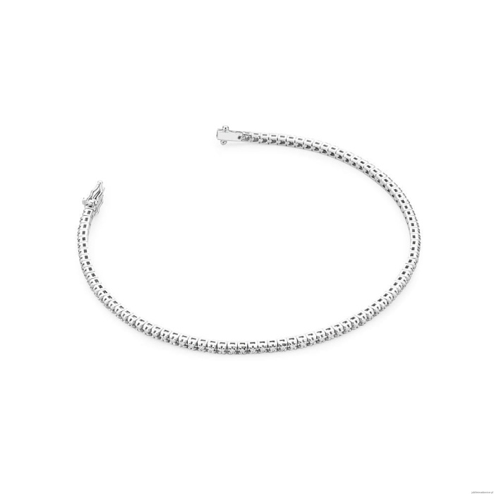 Bransoletka B39150 z diamentami białe złoto
