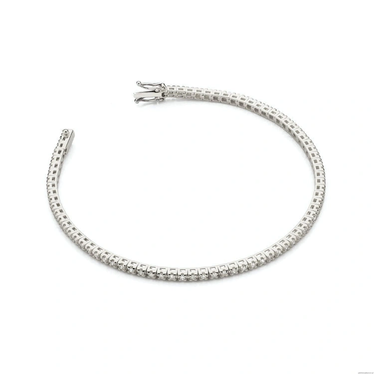 Bransoletka B39150 z diamentami białe złoto