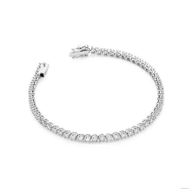 Bransoletka B32948 z diamentami białe złoto