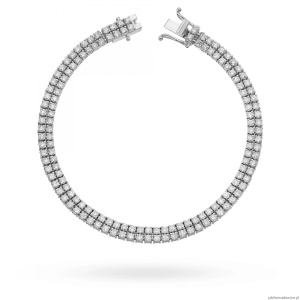 Bransoletka B0034 z diamentami białe złoto