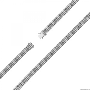 Bransoletka B0035 z diamentami białe złoto