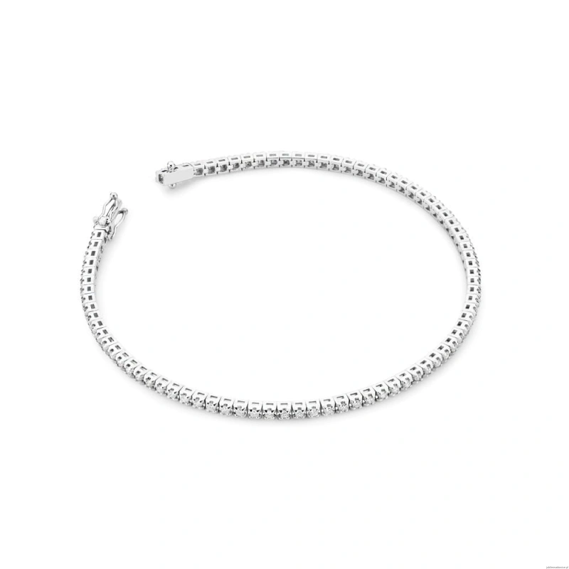 Bransoletka B39150 z diamentami białe złoto