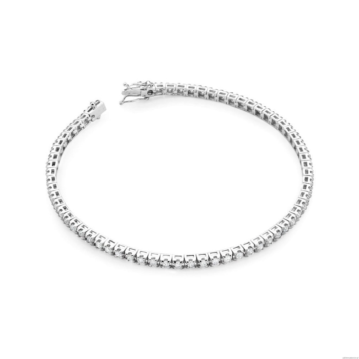 Bransoletka B39150 z diamentami białe złoto