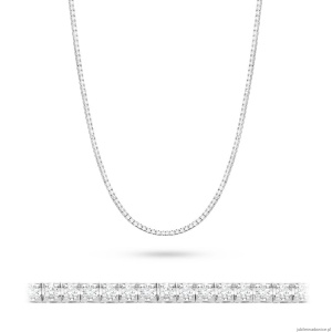 Naszyjnik N45056 z diamentami białe złoto