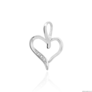 Zawieszka S006 z diamentami białe złoto