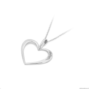 Zawieszka S001 z diamentami białe złoto