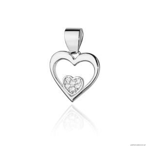 Zawieszka S022 z diamentami białe złoto