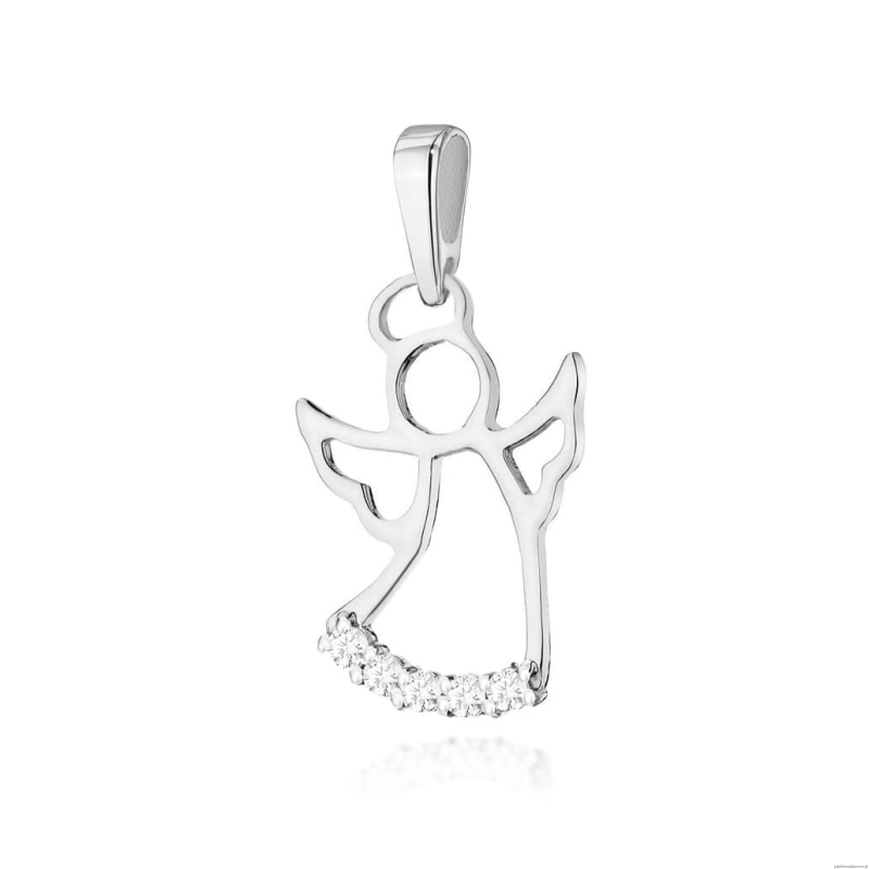 Zawieszka Z0504 z diamentami białe złoto