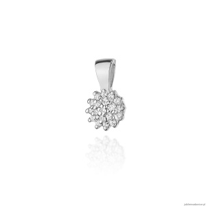 Zawieszka Z0401 z diamentami białe złoto