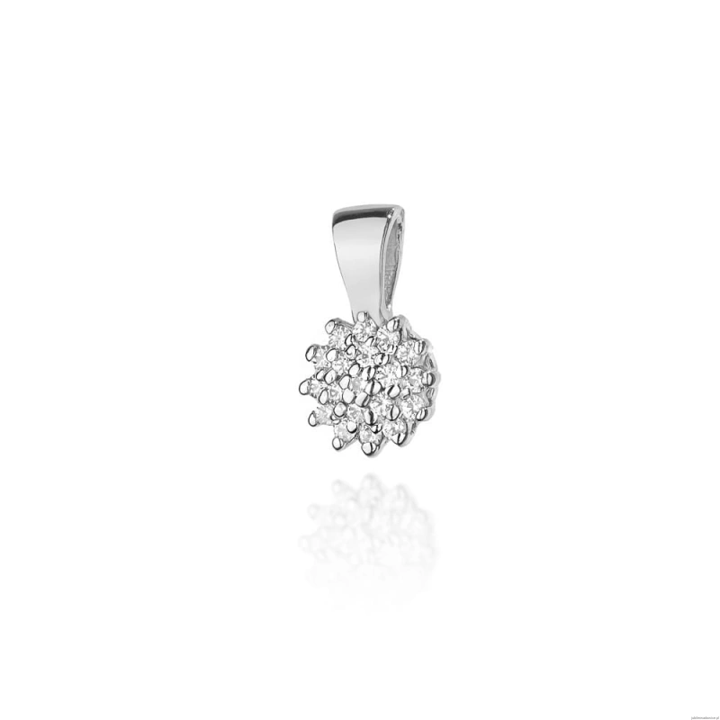Zawieszka Z0401 z diamentami białe złoto