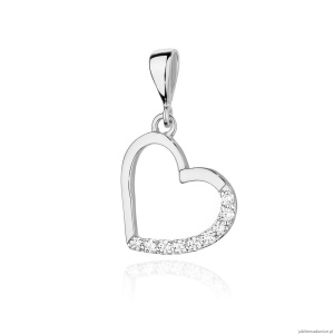 Zawieszka S018 z diamentami białe złoto