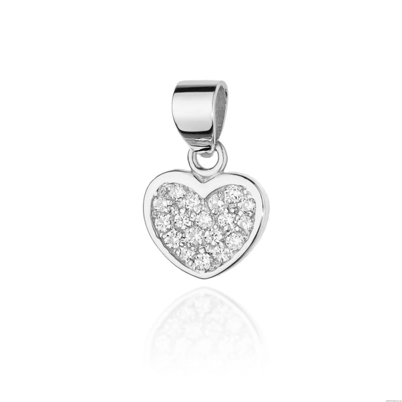 Zawieszka S020 z diamentami białe złoto