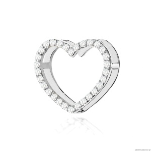 Zawieszka S027 z diamentami białe złoto