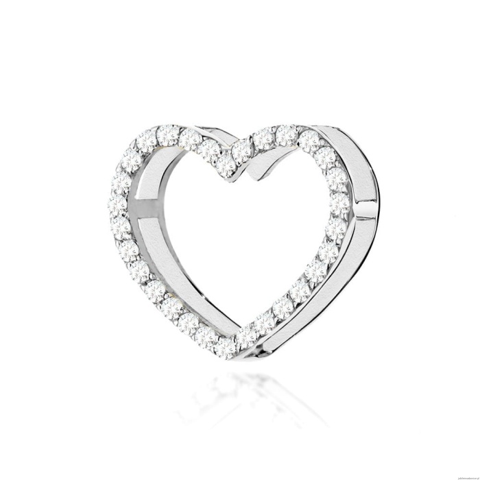 Zawieszka S027 z diamentami białe złoto