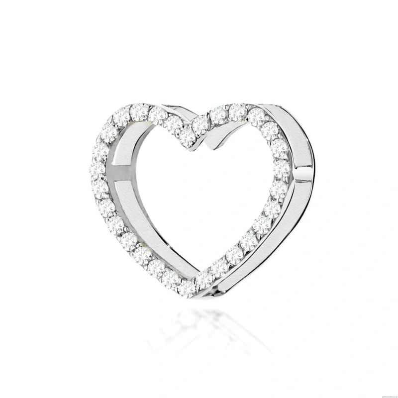 Zawieszka S027 z diamentami białe złoto