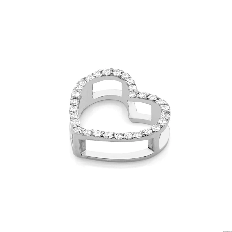 Zawieszka S027 z diamentami białe złoto