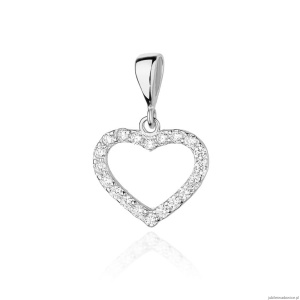 Zawieszka S019 z diamentami białe złoto