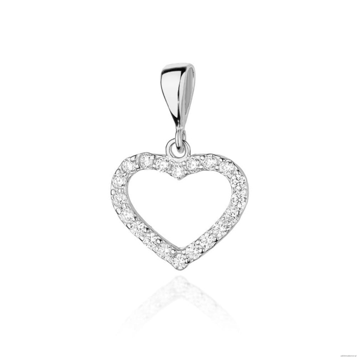 Zawieszka S019 z diamentami białe złoto
