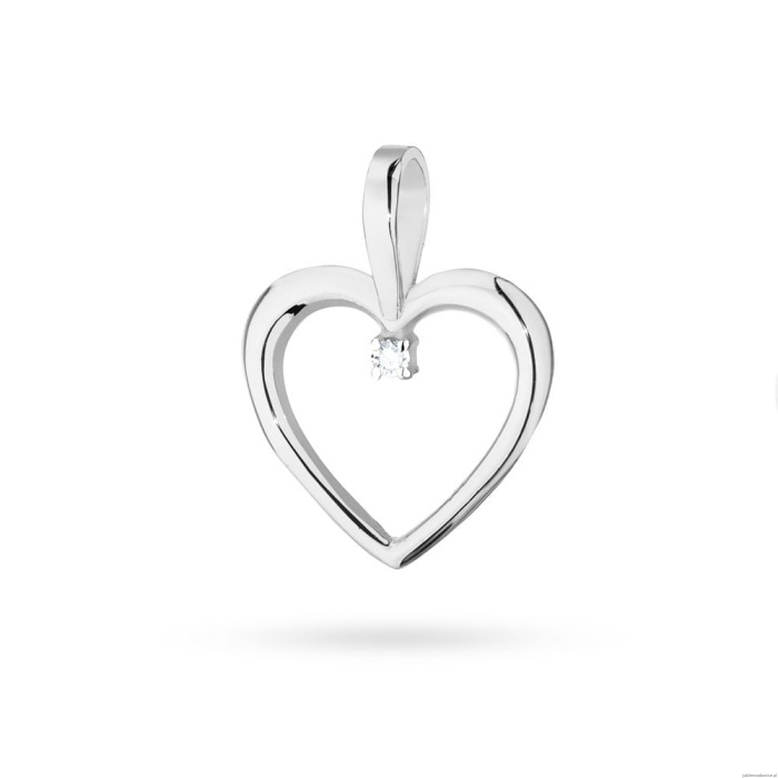 Zawieszka S025 Diament 0,005ct białe złoto