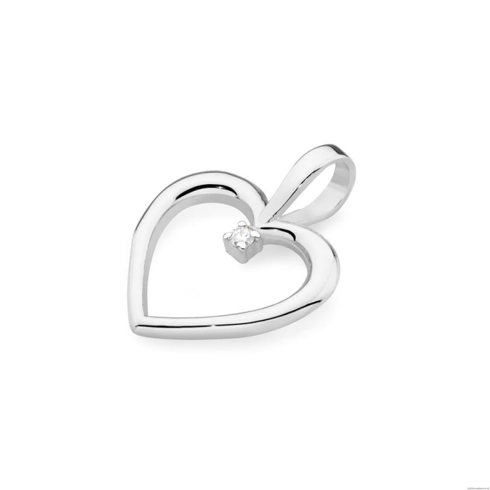 Zawieszka S025 Diament 0,005ct białe złoto