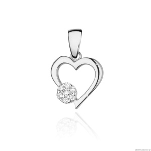 Zawieszka S021 Diament 0,0145ct białe złoto
